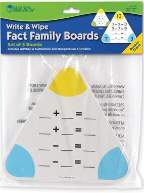 Learning Resources Write & Wipe addition & subtraction homeschooling education